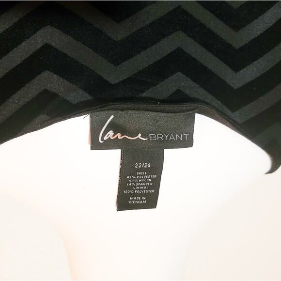 Lane Bryant velvet chevron twist front sleeveless holiday dress size 22/24 - Picture 7 of 9